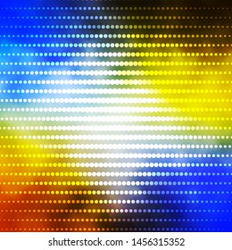 Light Blue, Yellow vector template with circles. Illustration with set of shining colorful abstract spheres. New template for your brand book.