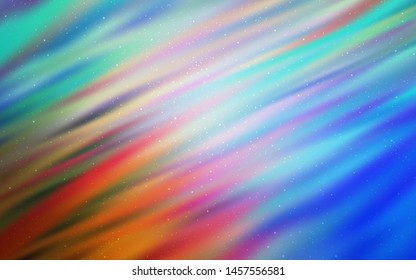 Light Blue, Yellow vector template with space stars. Modern abstract illustration with Big Dipper stars. Smart design for your business advert.