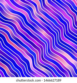 Light Blue, Yellow vector template with wry lines. Gradient illustration in simple style with bows. Smart design for your promotions.