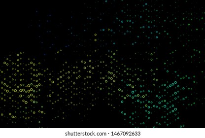 Light Blue, Yellow vector template with circles. Modern abstract illustration with colorful water drops. Design for business adverts.