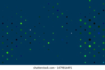 Light Blue, Yellow vector template with circles. Blurred bubbles on abstract background with colorful gradient. Pattern of water, rain drops.