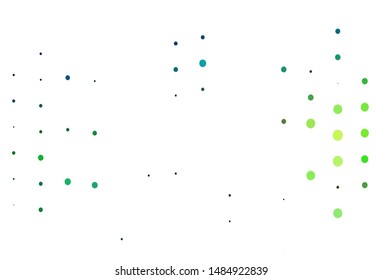 Light Blue, Yellow vector template with circles. Beautiful colored illustration with blurred circles in nature style. Design for business adverts.