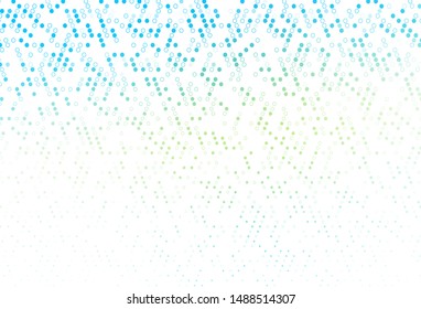 Light Blue, Yellow vector template with circles. Beautiful colored illustration with blurred circles in nature style. Design for posters, banners.