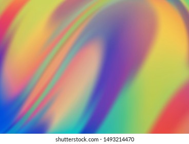 Light Blue, Yellow vector template with bent lines. An elegant bright illustration with gradient. The elegant pattern for brand book.