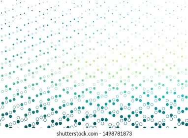 Light Blue, Yellow vector template with circles. Modern abstract illustration with colorful water drops. Completely new template for your brand book.