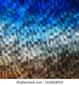 Light Blue, Yellow vector template with lines, triangles. Abstract gradient design with colorful triangles. Pattern for commercials.