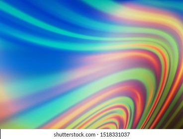 Light Blue, Yellow vector template with abstract lines. Brand new colored illustration in marble style with gradient. A completely new marble design for your business.