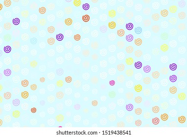 Light Blue, Yellow vector template with lines. Modern gradient abstract illustration with bandy lines. Elegant pattern for a brand book.