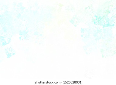Light Blue, Yellow vector template with chaotic shapes. Colorful chaotic forms with gradient in modern style. Background for a cell phone.