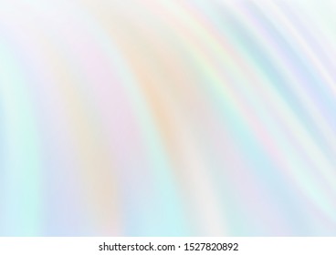 Light Blue, Yellow vector template with abstract lines. Creative illustration in halftone marble style with gradient. New composition for your brand book.