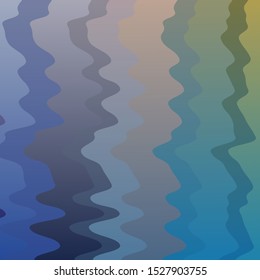 Light Blue, Yellow vector template with wry lines. Abstract gradient illustration with wry lines. Pattern for booklets, leaflets.