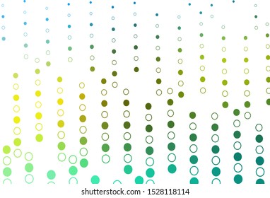 Light Blue, Yellow vector template with circles. Beautiful colored illustration with blurred circles in nature style. Pattern for ads, leaflets.