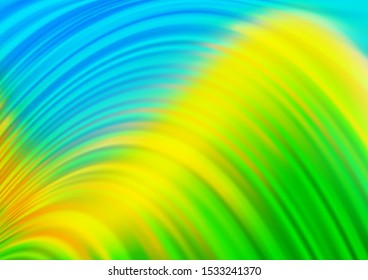 Light Blue, Yellow vector template with abstract lines. An elegant bright illustration with gradient. The template for cell phone backgrounds.