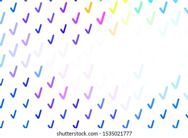 Light Blue, Yellow vector template with bent lines. Colorful geometric sample with gradient lines.  Pattern for your business design.