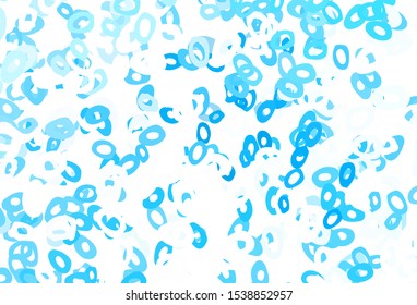 Light Blue, Yellow vector template with circles. Modern abstract illustration with colorful water drops. Design for business adverts.