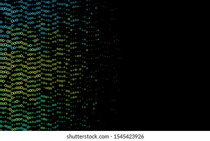 Light Blue, Yellow vector template with circles. Illustration with set of shining colorful abstract circles. Design for posters, banners.