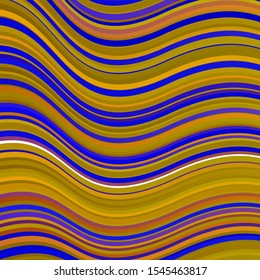 Light Blue, Yellow vector template with curves. Colorful illustration, which consists of curves. Pattern for commercials, ads.