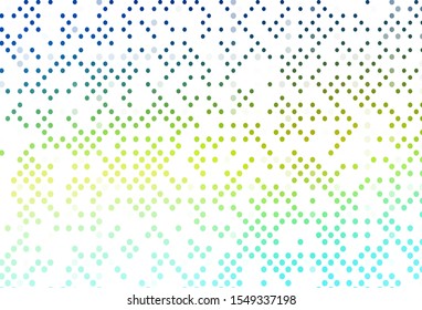 Light Blue, Yellow vector template with circles. Modern abstract illustration with colorful water drops. Template for your brand book.