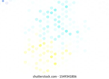 Light Blue, Yellow vector template with lines. Colorful geometric sample with gradient lines.  Template for cell phone screens.