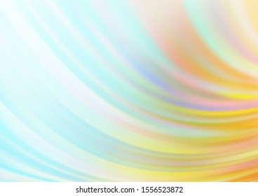 Light Blue, Yellow vector template with lava shapes. Geometric illustration in marble style with gradient.  A new texture for your  ad, booklets, leaflets.