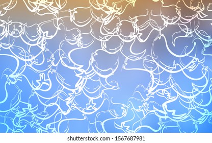 Light Blue, Yellow vector template with organic peppers. peppers on blurred abstract background with colorful gradient. Pattern for ads of breakfast, lunch, dinner.