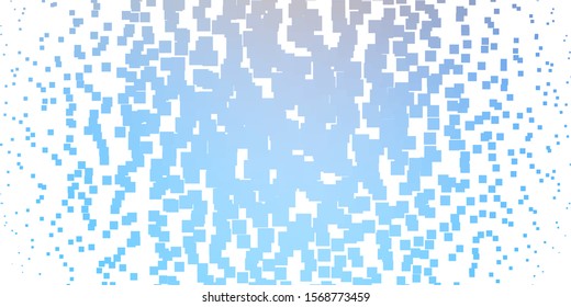 Light Blue, Yellow vector template in rectangles. Modern design with rectangles in abstract style. Best design for your ad, poster, banner.