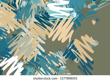 Light Blue, Yellow vector template with repeated sticks. Lines on blurred abstract background with gradient. Pattern for ads, posters, banners.