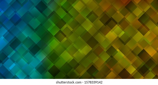 Light Blue, Yellow vector template with rectangles. Illustration with a set of gradient rectangles. Design for your business promotion.