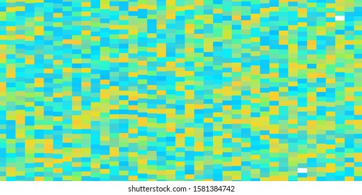 Light Blue, Yellow vector template in rectangles. Colorful illustration with gradient rectangles and squares. Pattern for commercials, ads.