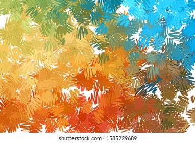 Light Blue, Yellow vector template with repeated sticks. Colorful shining illustration with lines on abstract template. Template for your beautiful backgrounds.