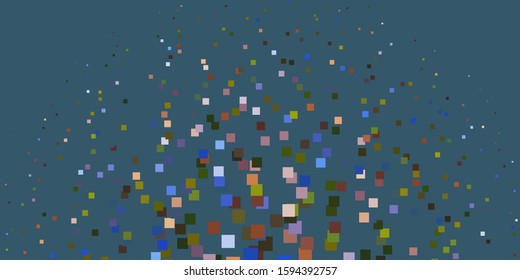 Light Blue, Yellow vector template with rectangles. Modern design with rectangles in abstract style. Pattern for busines booklets, leaflets