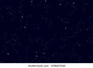Light Blue, Yellow vector template with repeated sticks, dots. Shining colored illustration with sharp stripes. Smart design for your business advert.