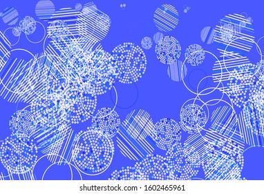 Light Blue, Yellow vector template with circles. Illustration with set of shining colorful abstract circles. Pattern for beautiful websites.