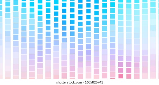 Light Blue, Yellow vector template in rectangles. Abstract gradient illustration with colorful rectangles. Design for your business promotion.