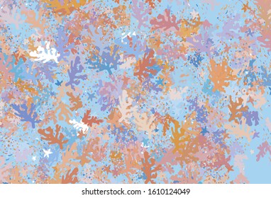 Light Blue, Yellow vector template with chaotic shapes. Illustration with colorful gradient shapes in abstract style. Elegant design for wallpapers.
