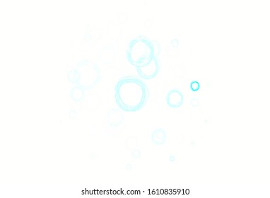 Light Blue, Yellow vector template with circles. Illustration with set of shining colorful abstract circles. Pattern for textures of wallpapers.