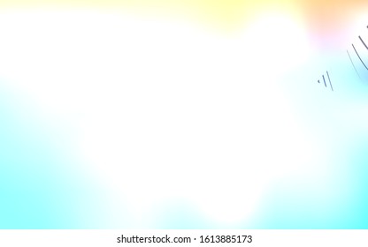 Light Blue, Yellow vector template with shining lines. Colorful illustration in abstract cranked style with gradient. A completely new template for your business design.