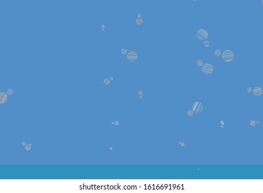 Light Blue, Yellow vector template with circles. Abstract illustration with colored bubbles in nature style. New template for your brand book.