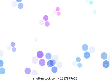 Light Blue, Yellow vector template with circles. Illustration with set of shining colorful abstract circles. Pattern for ads, leaflets.