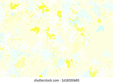 Light Blue, Yellow vector template with chaotic shapes. Modern abstract illustration with colorful random forms. Modern design for your business card.