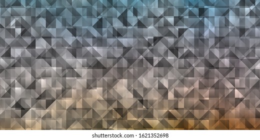 Light Blue, Yellow vector template with crystals, triangles. Abstract gradient illustration with triangles. Pattern for websites.