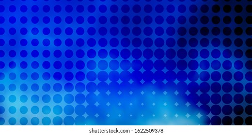 Light Blue, Yellow vector template with circles. Modern abstract illustration with colorful circle shapes. Pattern for websites.