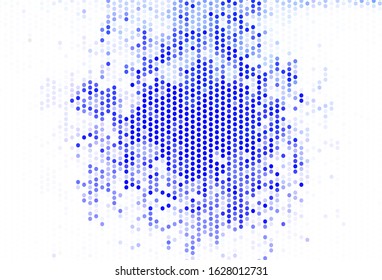 Light Blue, Yellow vector template with circles. Beautiful colored illustration with blurred circles in nature style. Design for poster, banner of websites.