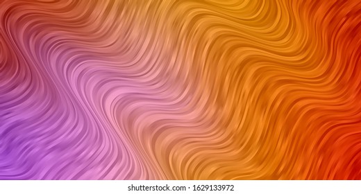 Light Blue, Yellow vector template with lines. Colorful illustration in abstract style with bent lines. Best design for your posters, banners.