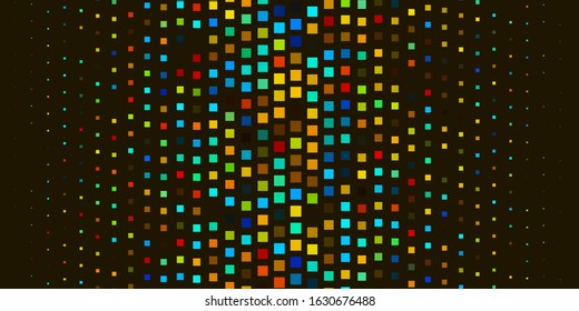 Light Blue, Yellow vector template in rectangles. Colorful illustration with gradient rectangles and squares. Template for cellphones.