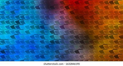 Light Blue, Yellow vector template with rectangles. Modern design with rectangles in abstract style. Best design for your ad, poster, banner.