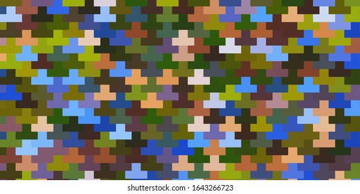Light Blue, Yellow vector template in rectangles. Modern design with rectangles in abstract style. Template for cellphones.