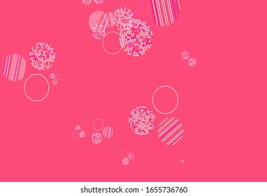 Light Blue, Yellow vector template with circles. Abstract illustration with colored bubbles in nature style. Design for your business advert.