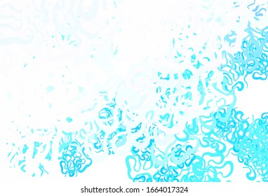 Light Blue, Yellow vector template with wry lines. Geometric illustration in abstract style with gradient.  The best colorful design for your business.