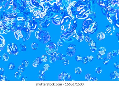 Light Blue, Yellow vector template with chaotic shapes. Simple colorful illustration with abstract gradient shapes. Background for a cell phone.